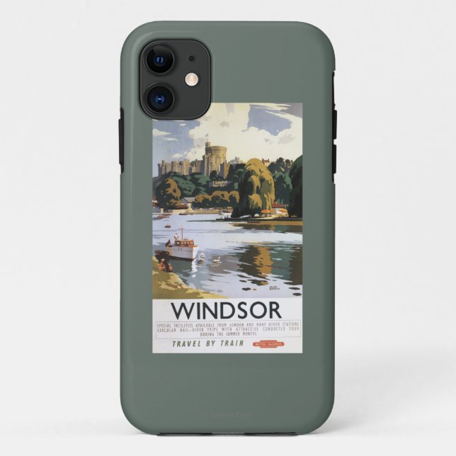 Britisches Eisenbahnen Windsor Case-Mate iPhone Hülle (Rückseite)