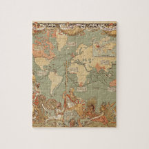 Britisches Empire Vintage Viktorianische Weltkarte