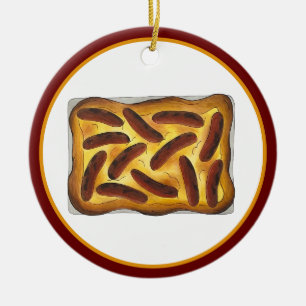 Britisches englisches Lebensmitteltoad in den Hole Keramik Ornament