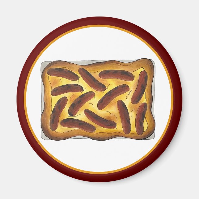 Britisches englisches Lebensmitteltoad in den Hole Magnet (Vorne)