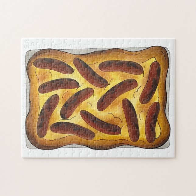 Britisches englisches Lebensmitteltoad in den Hole Puzzle (Horizontal)