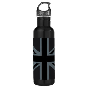 Britisches Flaggendesign für Black Union Jack - Br Trinkflasche