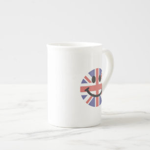 Britisches Flaggengesicht Prozellantasse