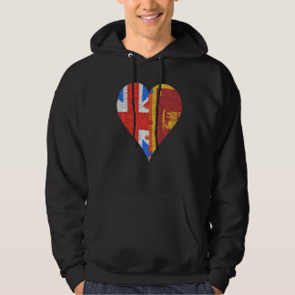 Britisches Flaggenherz Hoodie