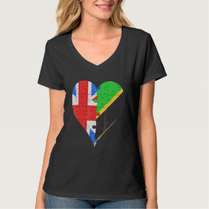 Britisches Flaggenherz T-Shirt