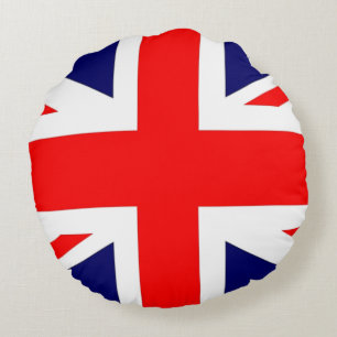 Britisches Gewerkschafts-Jack-Flaggethrow-Kissen Rundes Kissen