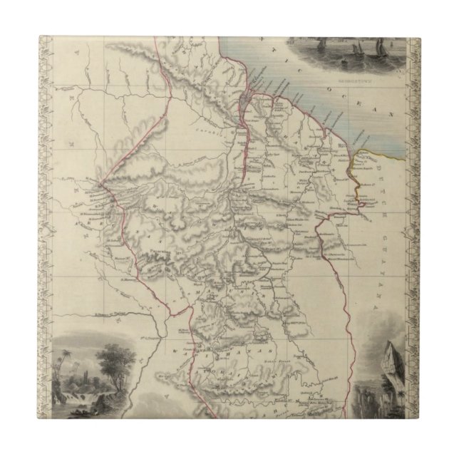 Britisches Guayana Fliese (Vorderseite)