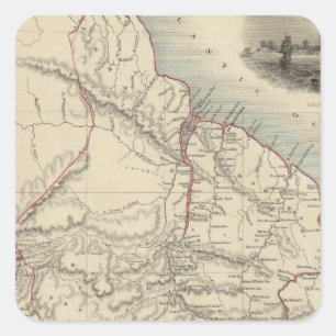 Britisches Guayana Quadratischer Aufkleber