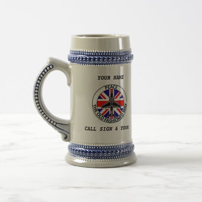 BRITISCHES JTAC BIER STEIN BIERGLAS (Links)