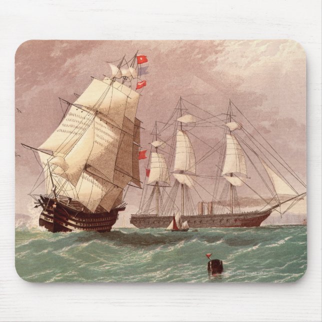 Britisches Kriegsschiff HMS Warrior Mousepad (Vorne)
