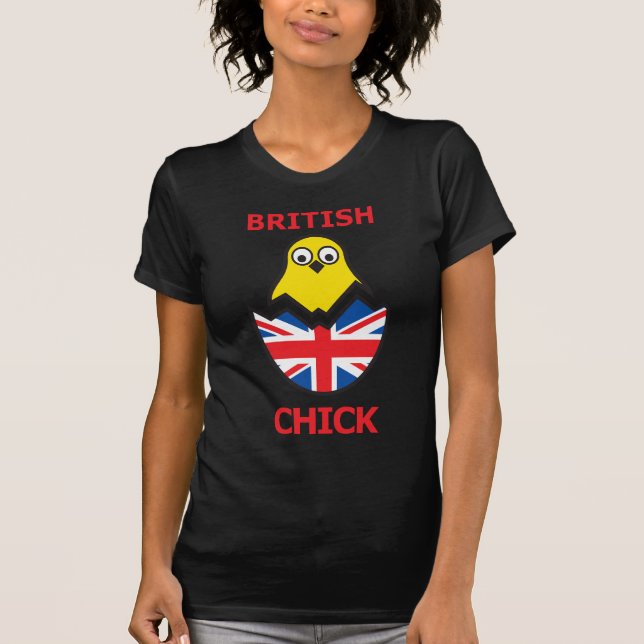 Britisches Küken T-Shirt (Vorderseite)