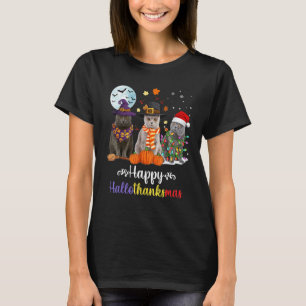 Britisches Kurzhaar Halloween Frohe Weihnachten 1 T-Shirt