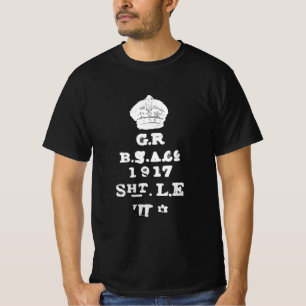 Britisches Lee-Enfield-SMLE-Gewehr-Prüfzeichen aus T-Shirt