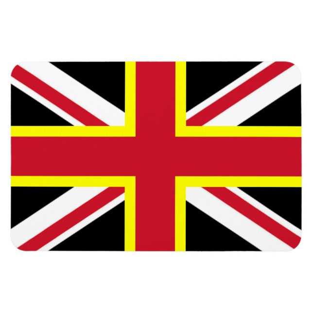 Britisches Magnet - Vier Kreuzflagge (Horizontal)