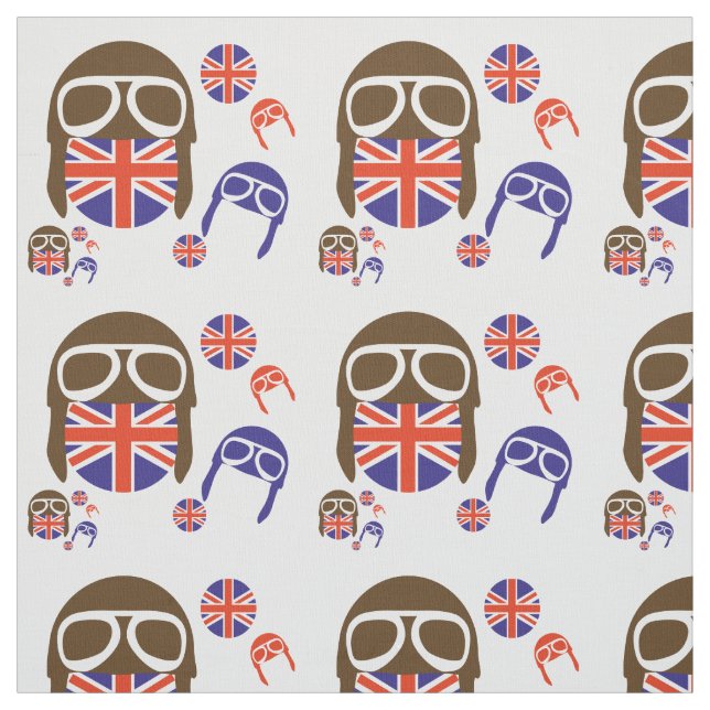 Britisches Motorrad Stoff (Muster)