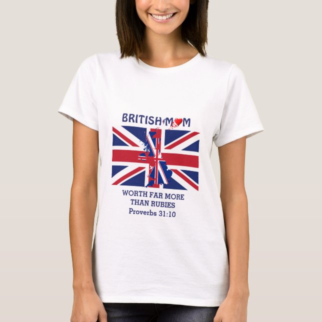 BRITISCHES MUM mit einem Wert von mehr als Rubies  T-Shirt (Vorderseite)