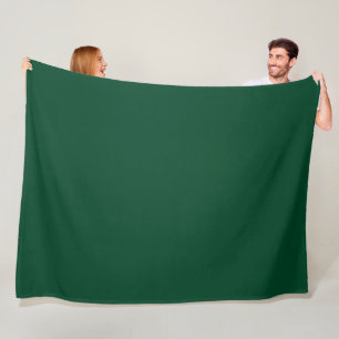 Britisches Renngrün (Vollfarbe) Fleecedecke