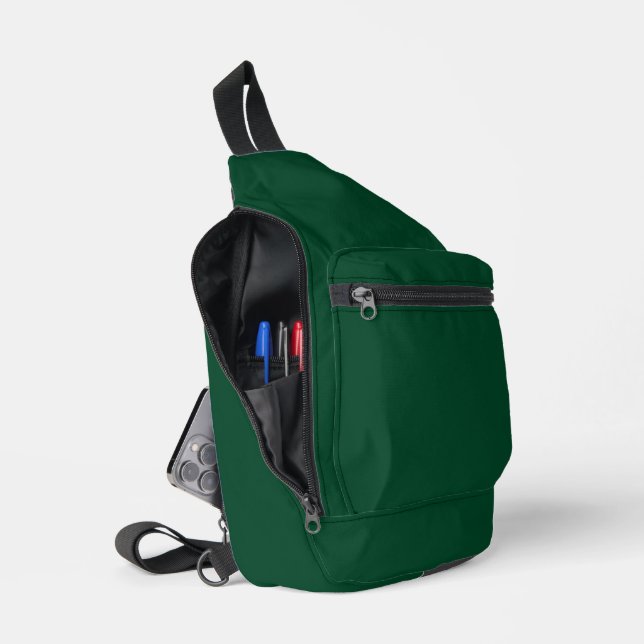 Britisches Rennsportgrün Crossbody Bag (Offen)
