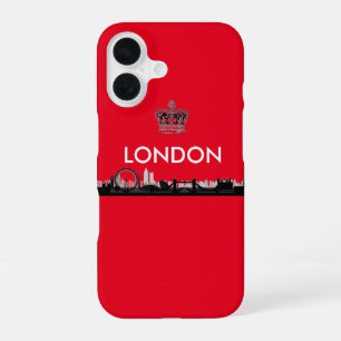 Britisches Rot London iPhone 16 Hülle