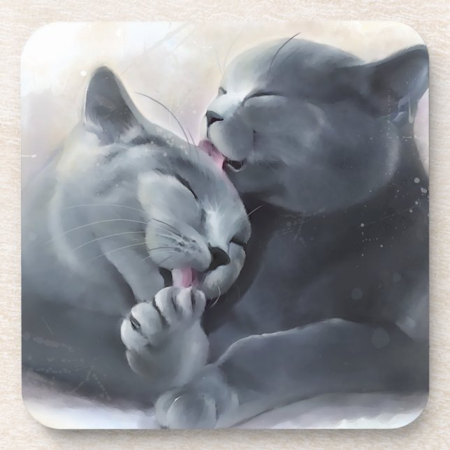 Britisches Shorthair Getränkeuntersetzer (Vorderseite)