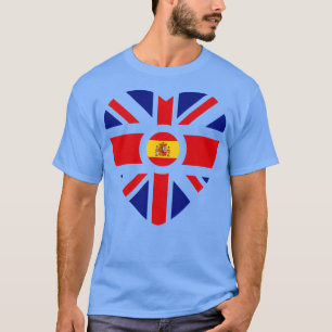 Britisches Spanisch-Multinationales Patriot-Flagge T-Shirt