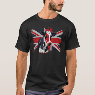 Britisches UK-Rind auf britischer Kuh T-Shirt