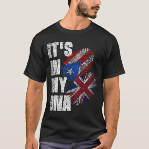 Britisches und puerto-amerikanisches DNA-Flag T-Shirt
