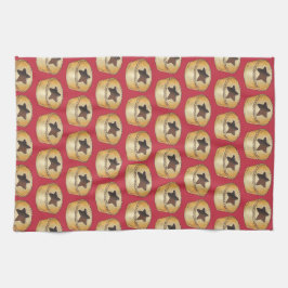 Britisches Weihnachtsfrüchte-Mince-Pie-Festivitäte Geschirrtuch