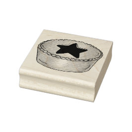 Britisches Weihnachtsfrüchte-Mince-Pie-Festivitäte Gummistempel