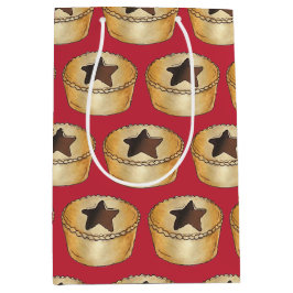 Britisches Weihnachtsfrüchte-Mince-Pie-Festivitäte Mittlere Geschenktüte