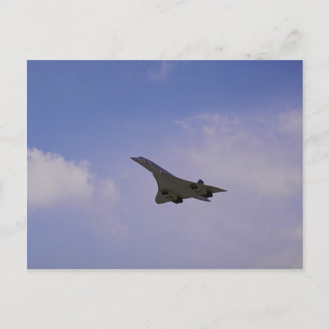 British Aerospace/Aerospatiale Concorde im Flug, Postkarte (Vorderseite)