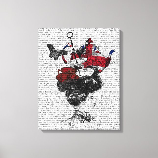 British Afternoon Tea Hat Leinwanddruck (Vorderseite)