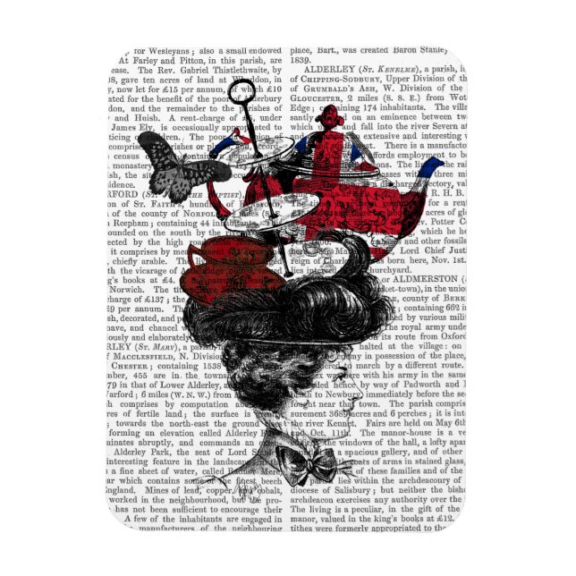 British Afternoon Tea Hat Magnet (Vertikal)