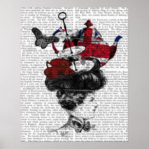 British Afternoon Tea Hat Poster
