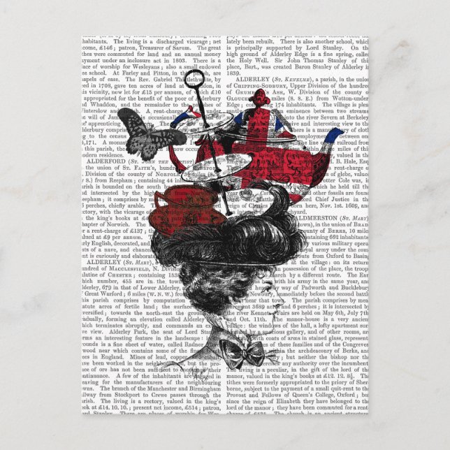 British Afternoon Tea Hat Postkarte (Vorderseite)