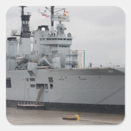 British Aircraft Carrier Quadratischer Aufkleber