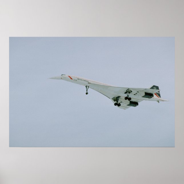 British Airways Concorde auf der Endabfahrt, Ottaw Poster (Vorne)