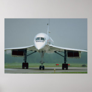 British Airways Concorde auf Taxifahrt Poster