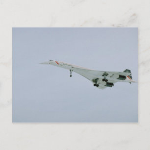 British Airways Concorde on final descent, Ottawa, Postkarte