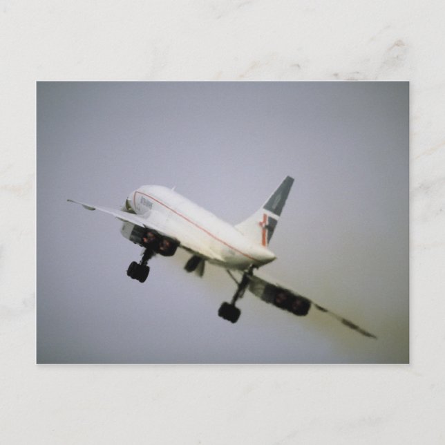 British Airways Concorde Postkarte (Vorderseite)