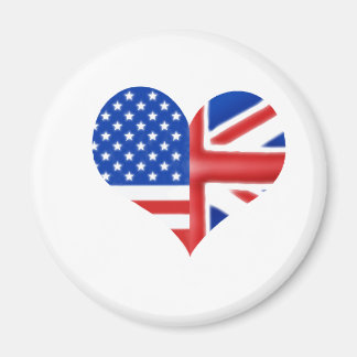 British American Heart Magnet