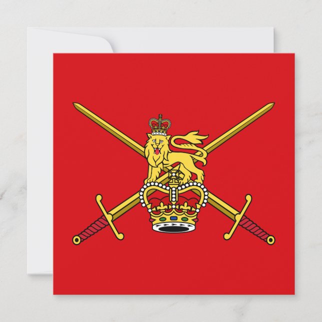 British Army (UK Military) Karte (Vorderseite)