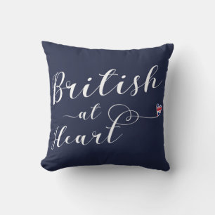 British At Heart Throw Cushion, Vereinigtes Königr Kissen