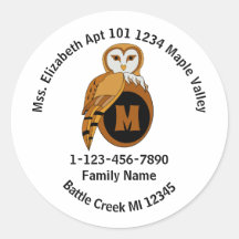 British Barn Owl Notrufnummer Zuhause-Adresse