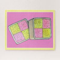 British Battenberg Marzipan Sponsor Cake UK Food