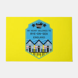 British Beach Hut Geschenke und Dekoration Fußmatte