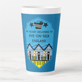 British Beach Hut Geschenke und Dekoration Milchtasse