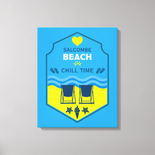 British Beach-Themed-Geschenk Leinwanddruck