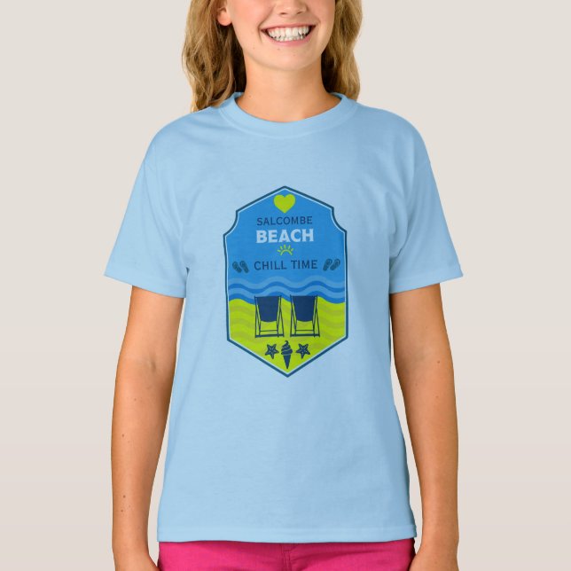British Beach-Themed-Geschenk T-Shirt (Vorderseite)