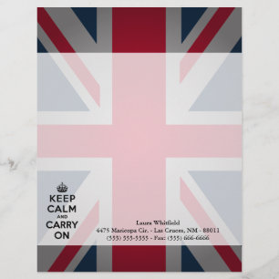 British Behalt Calm Carry Letterhead Stationery Briefkopf